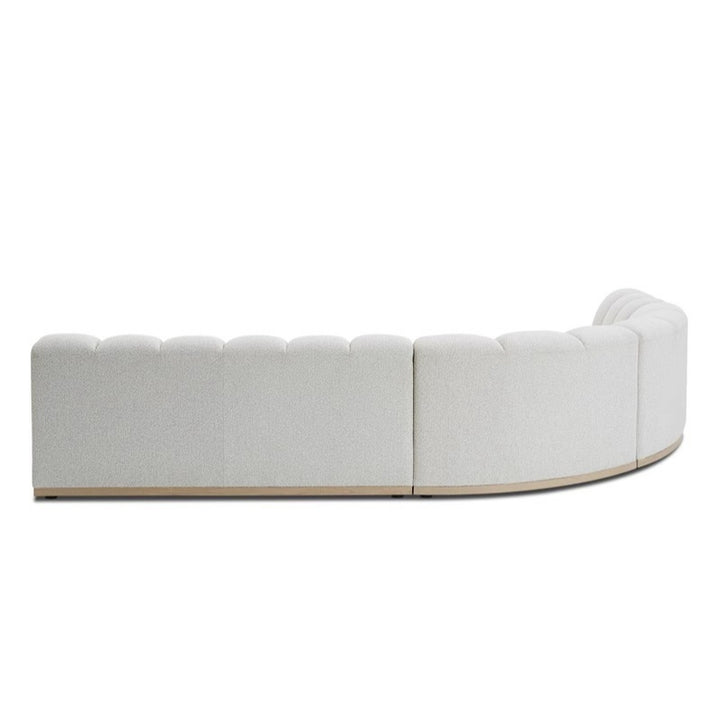 Ghita Performance Boucle Armless L Shaped Sectional