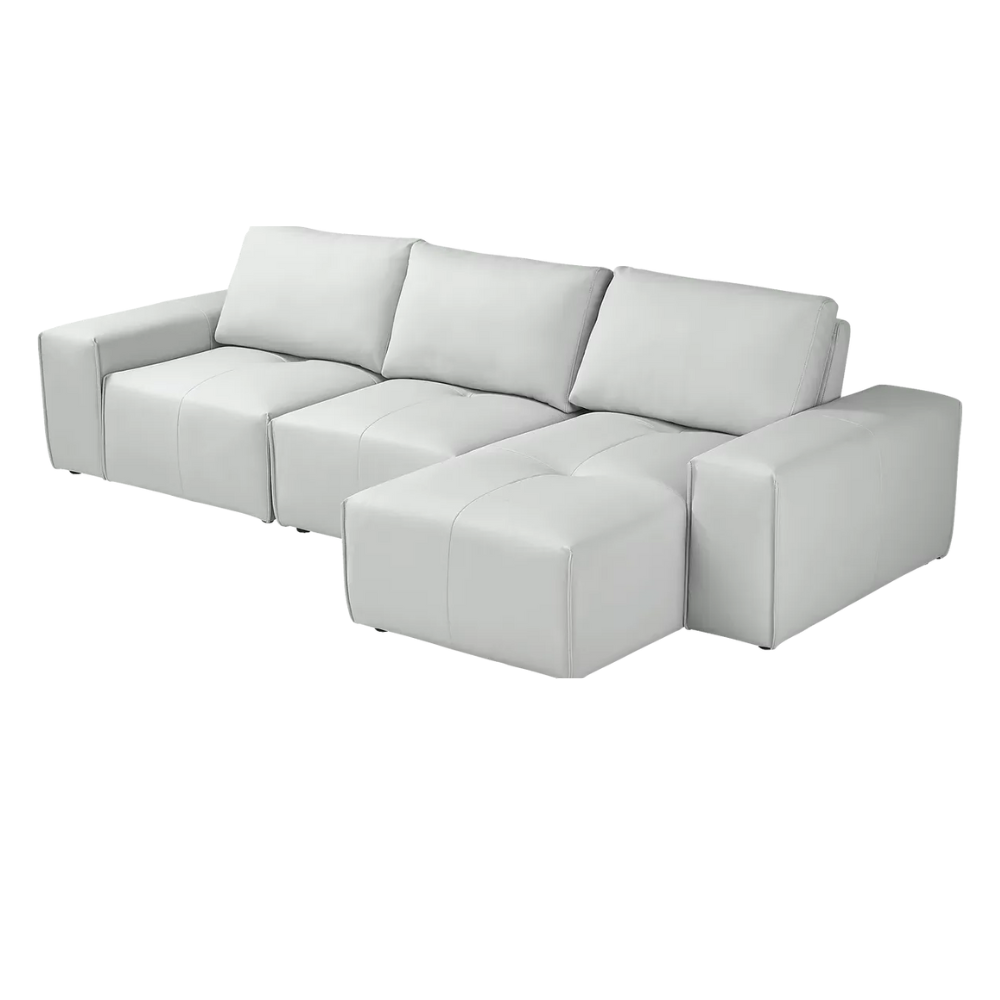 Davis Park Platinum 3 Pieces L-Shaped Sectional Sofa