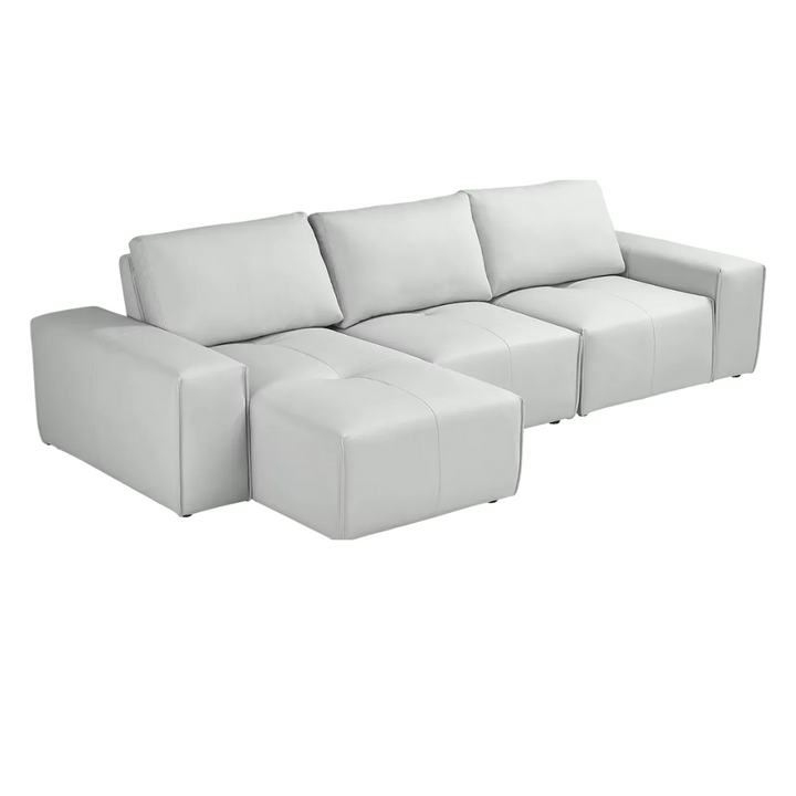Davis Park Platinum 3 Pieces L-Shaped Sectional Sofa