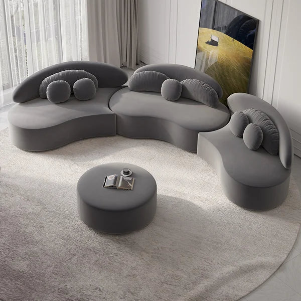 Curved modular lounge hot sale