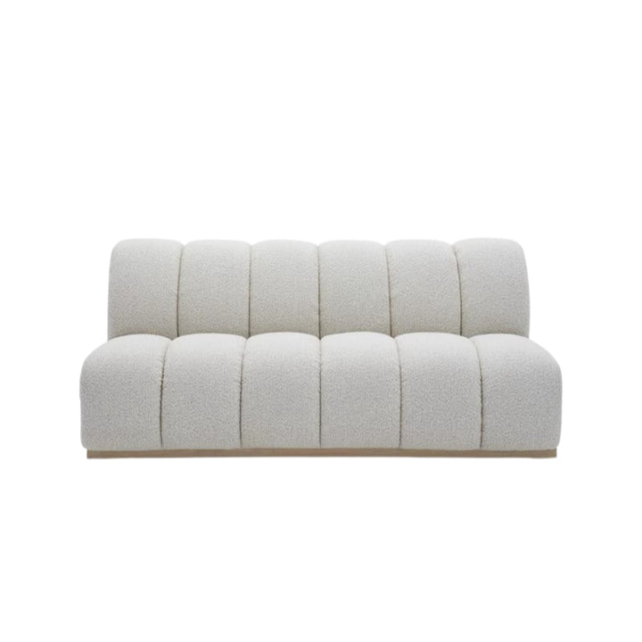 Ghita Performance Boucle Armless L Shaped Sectional