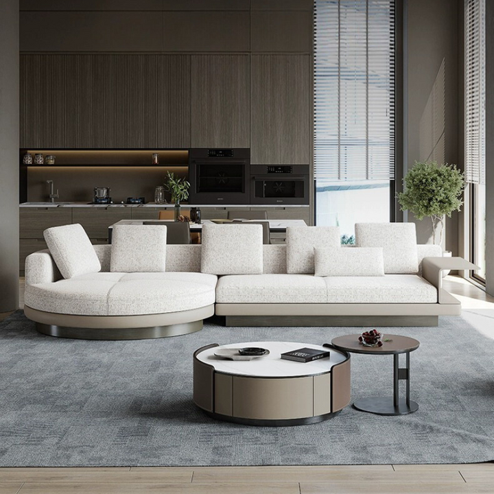 Italy Roger Curved Villa Upscale Sofa