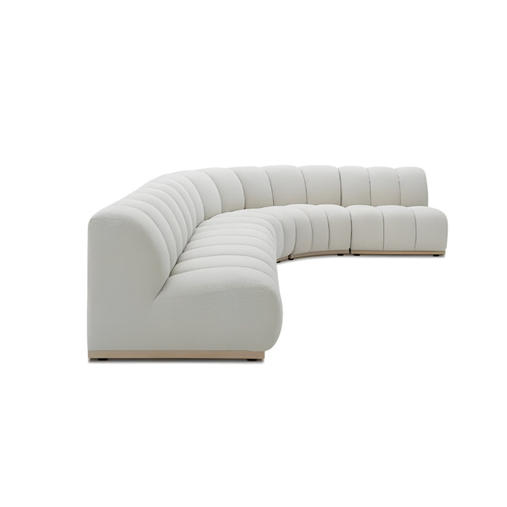 Ghita Performance Boucle Armless L Shaped Sectional