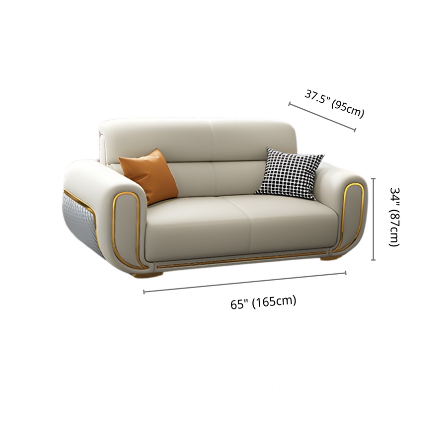 Sitka Modern 3Piece Chesterfield Living Room Sofa Set Hooseng