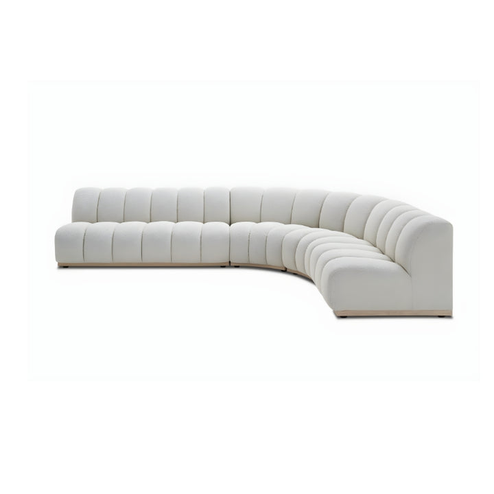 Ghita Performance Boucle Armless L Shaped Sectional