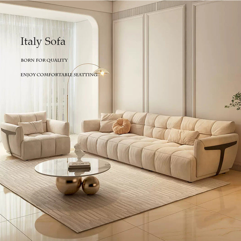 Baxter Minimalist Modern Light Luxury Puff Cream Sofa