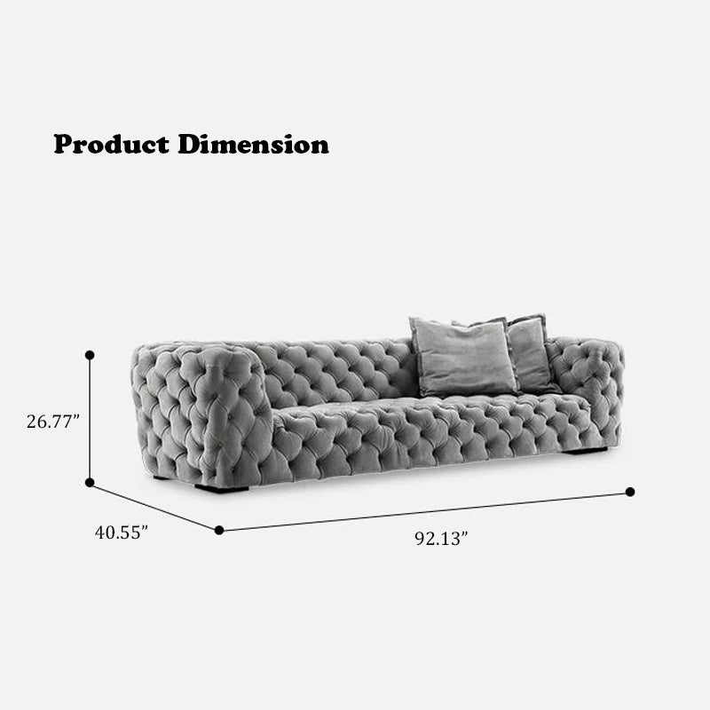 Sitka Premium Leather Chester Moon Sofa