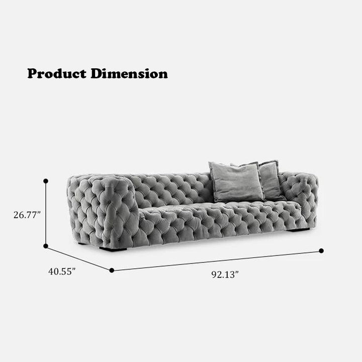Sitka Premium Leather Chester Moon Sofa