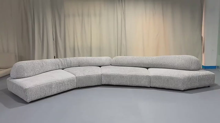 Italian Luxury Modern On the Rocks Sectional Sofa 5 Pieces