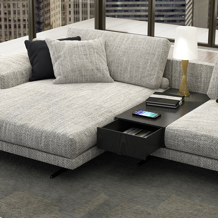 Rottnest Modular Couch Sectional Sofa with Storage Table