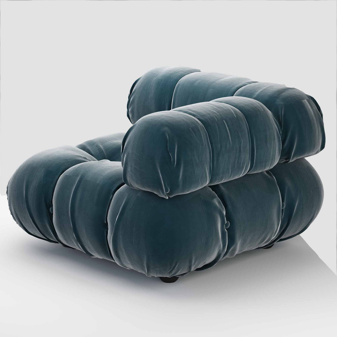 Superior Velvet Modular Single Corner Chair