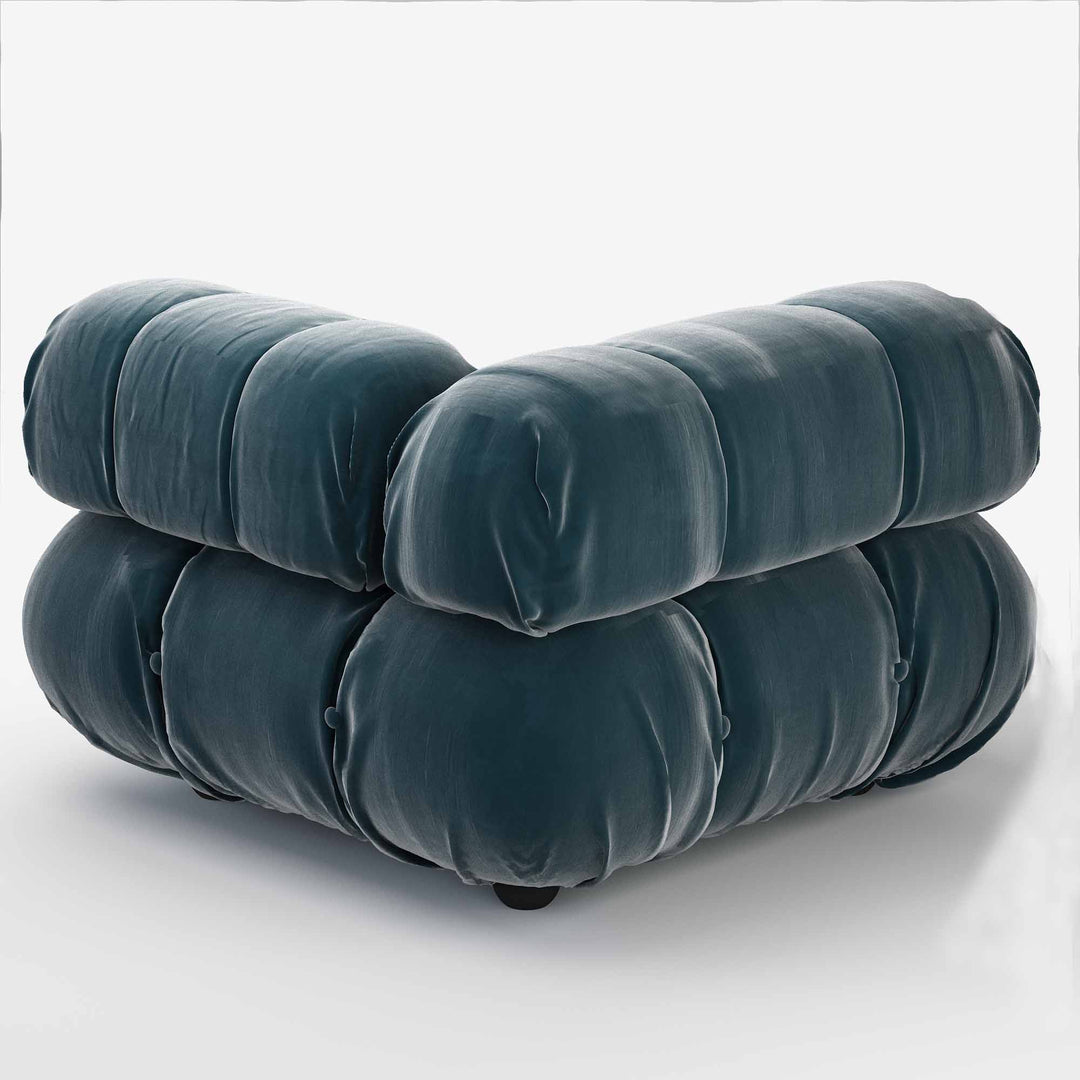 Superior Velvet Modular Single Corner Chair