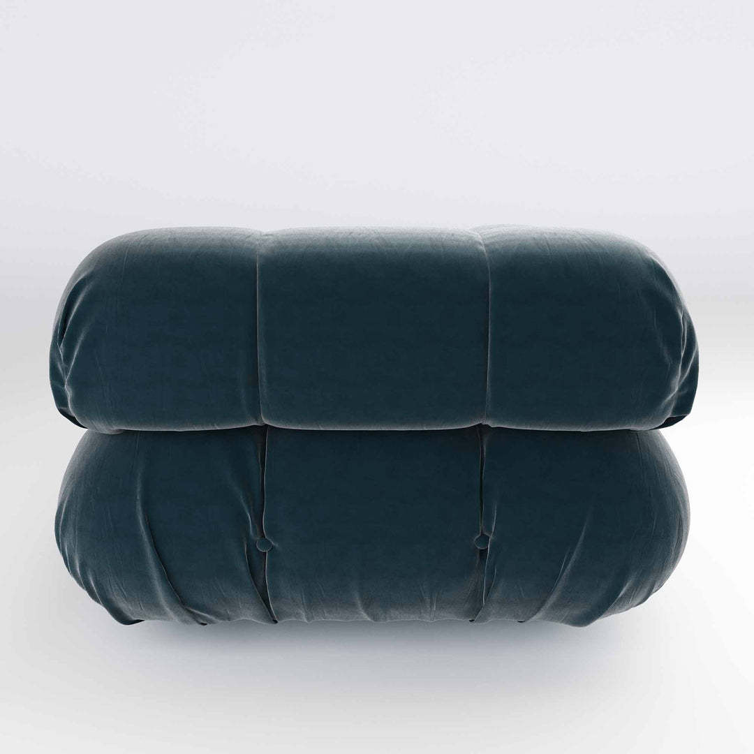 Superior Velvet Modular Single Armless Chair