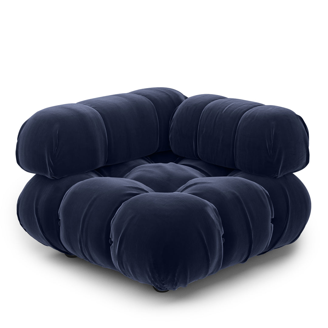 Superior Velvet Modular Single Corner Chair