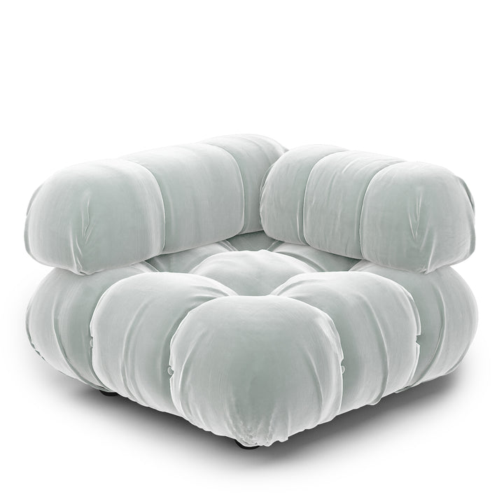 Superior Velvet Modular Single Corner Chair