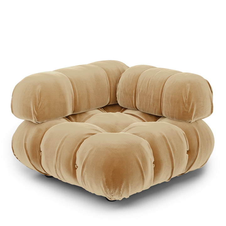 Superior Velvet Modular Single Corner Chair
