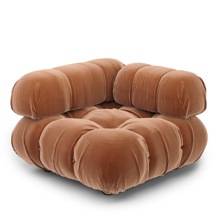 Superior Velvet Modular Single Corner Chair