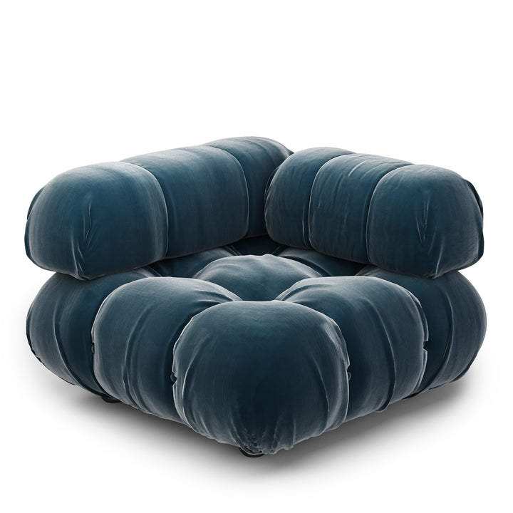 Superior Velvet Modular Single Corner Chair