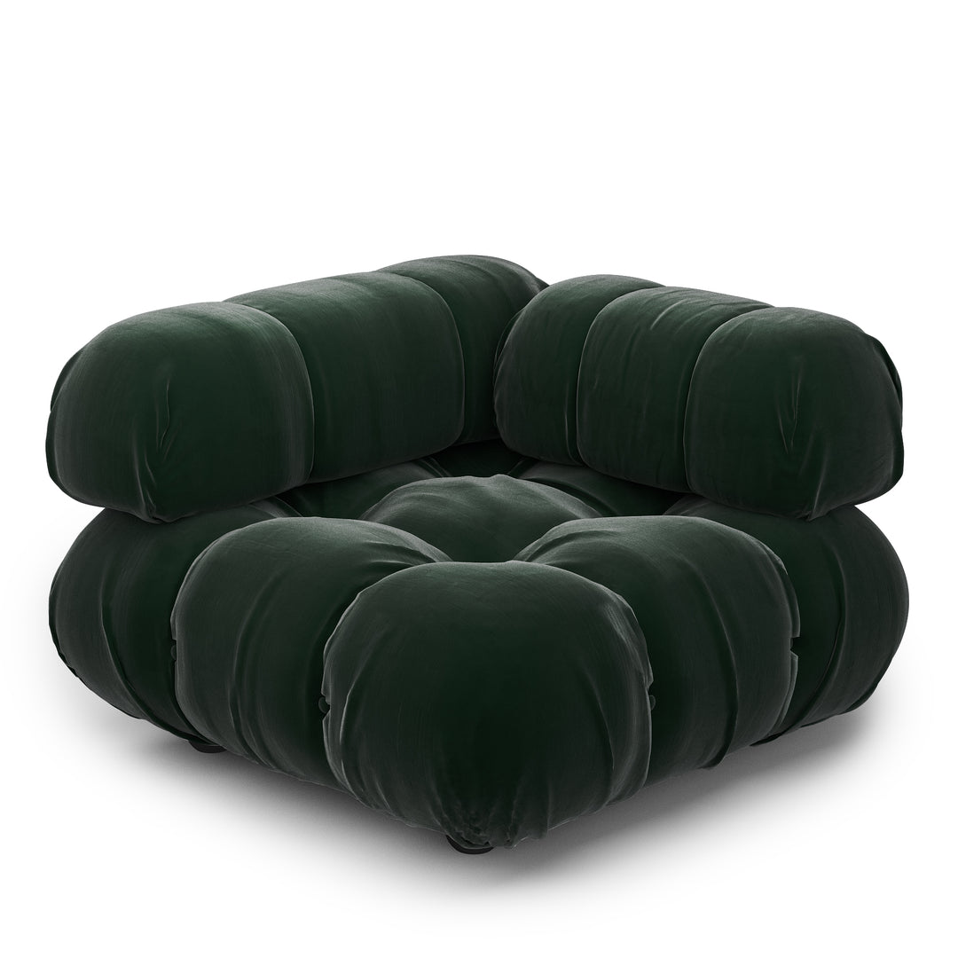 Superior Velvet Modular Single Corner Chair