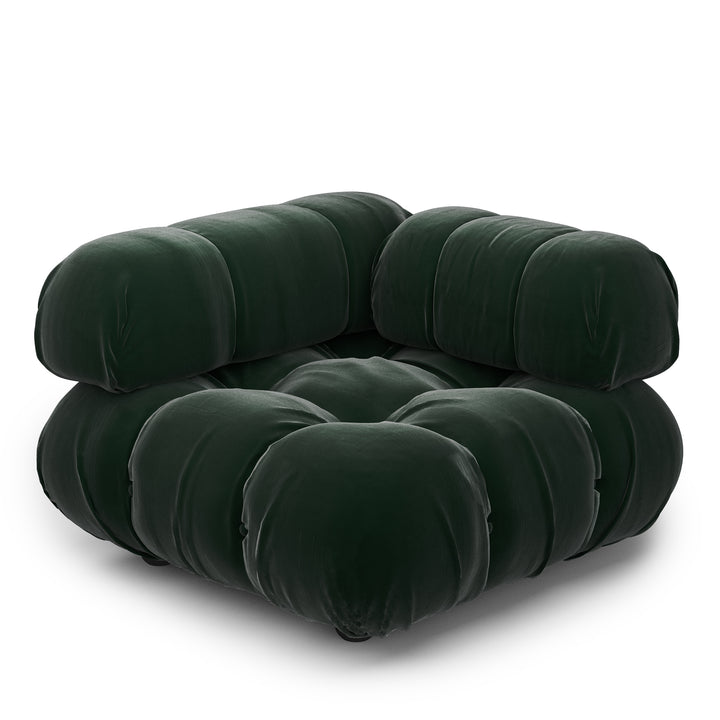 Superior Velvet Modular Single Corner Chair