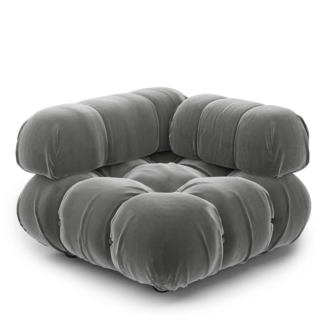 Superior Velvet Modular Single Corner Chair