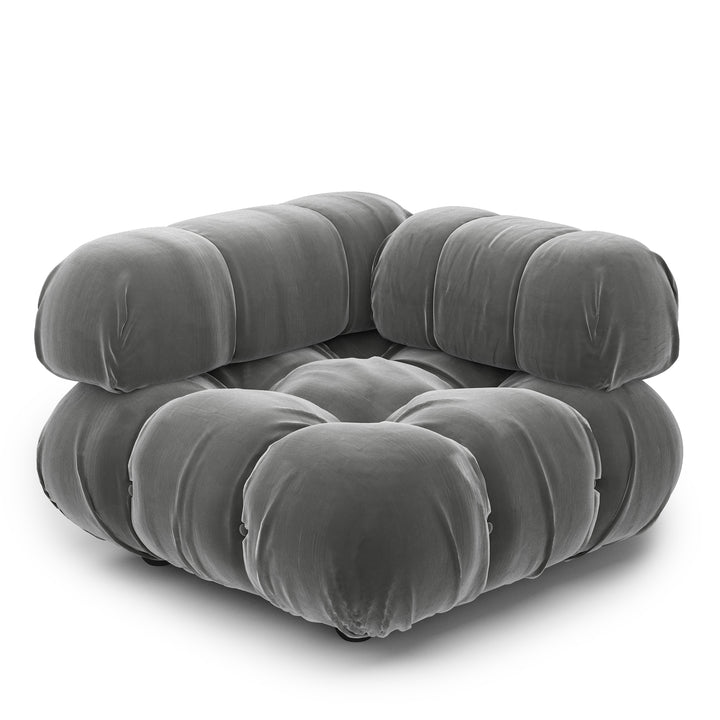 Superior Velvet Modular Single Corner Chair