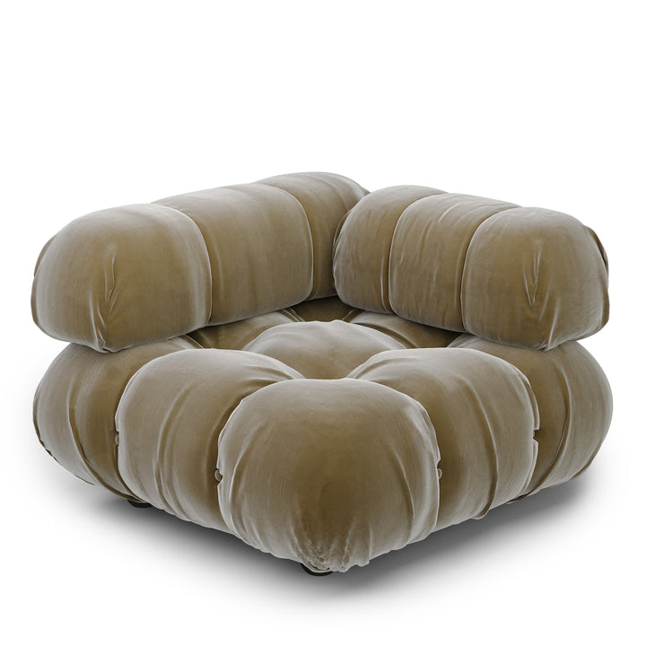 Superior Velvet Modular Single Corner Chair