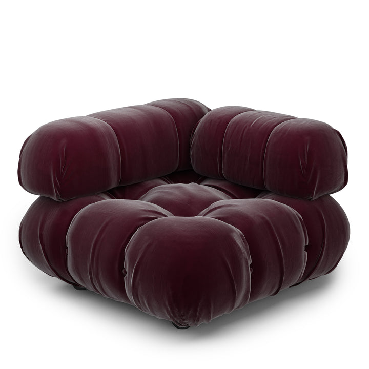 Superior Velvet Modular Single Corner Chair