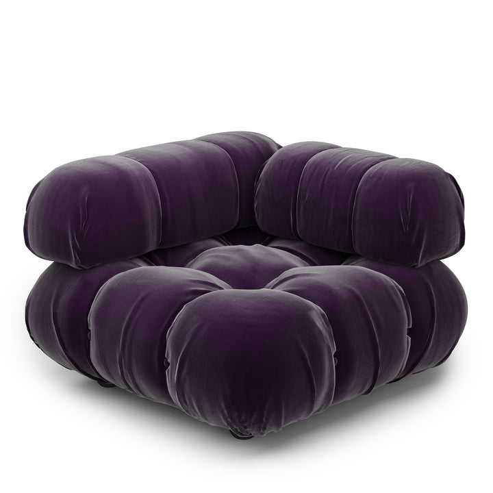 Superior Velvet Modular Single Corner Chair