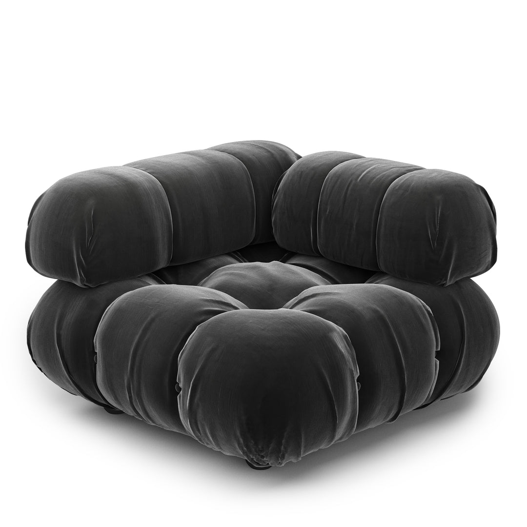 Superior Velvet Modular Single Corner Chair