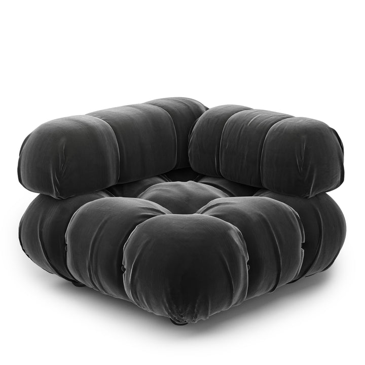 Superior Velvet Modular Single Corner Chair