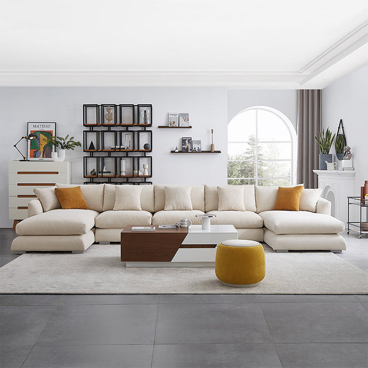 Teaka Boutique Family Set with Double Chaise Sectional