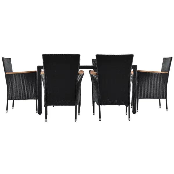 Haven Wicker Outdoor Dining Table With 6 Chairs