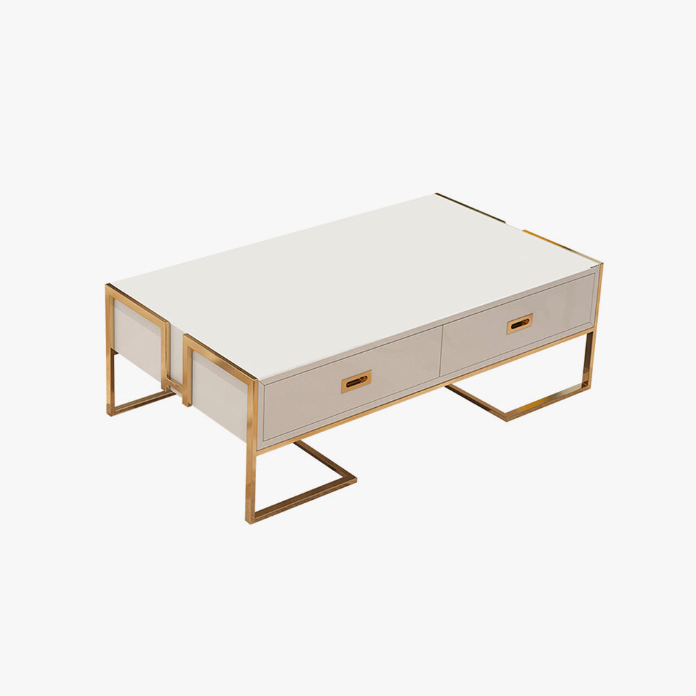 Shinju Modern Rectangular Coffee Table with 4 Drawers