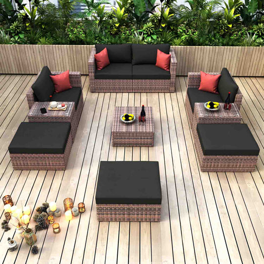 Outdoor Furnitures for Garden and Patio Hooseng Furniture