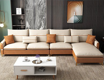 Madge Modern Luxury Chaise Sectional Sofa For Living Room