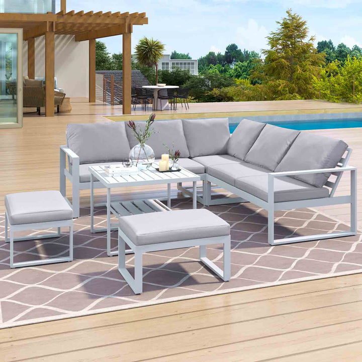 Oasis Modern Outdoor Sectional with Coffee Table