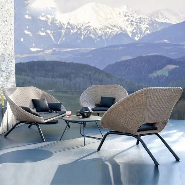 Oasis Woven Outdoor Conversation Set with Armchairs - 4 Seat