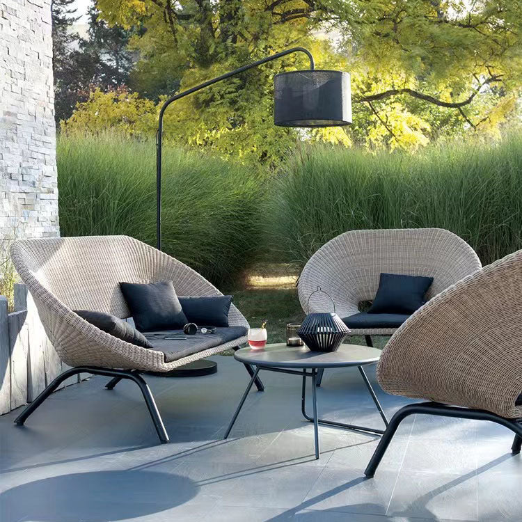 Oasis Woven Outdoor Conversation Set with Armchairs - 4 Seat
