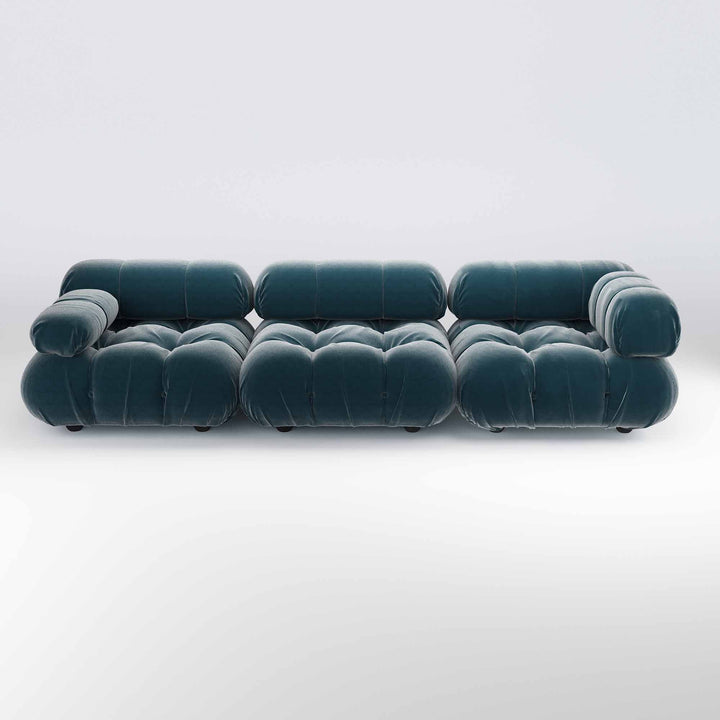 Superior Velvet Modular Single Left Arm Chair