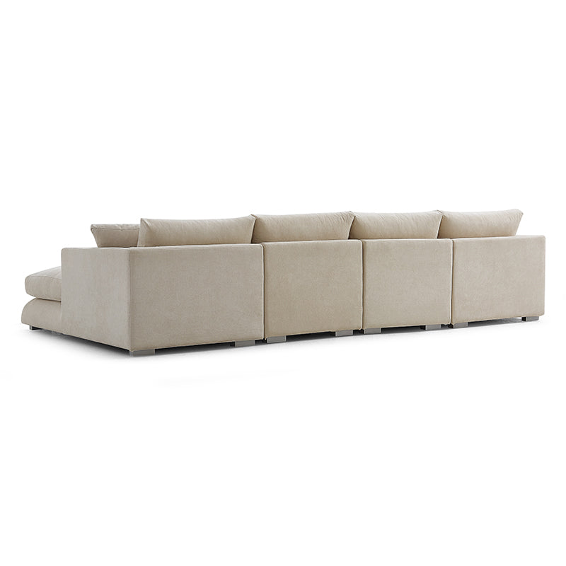 Teaka Boutique Family Set with Double Chaise Sectional