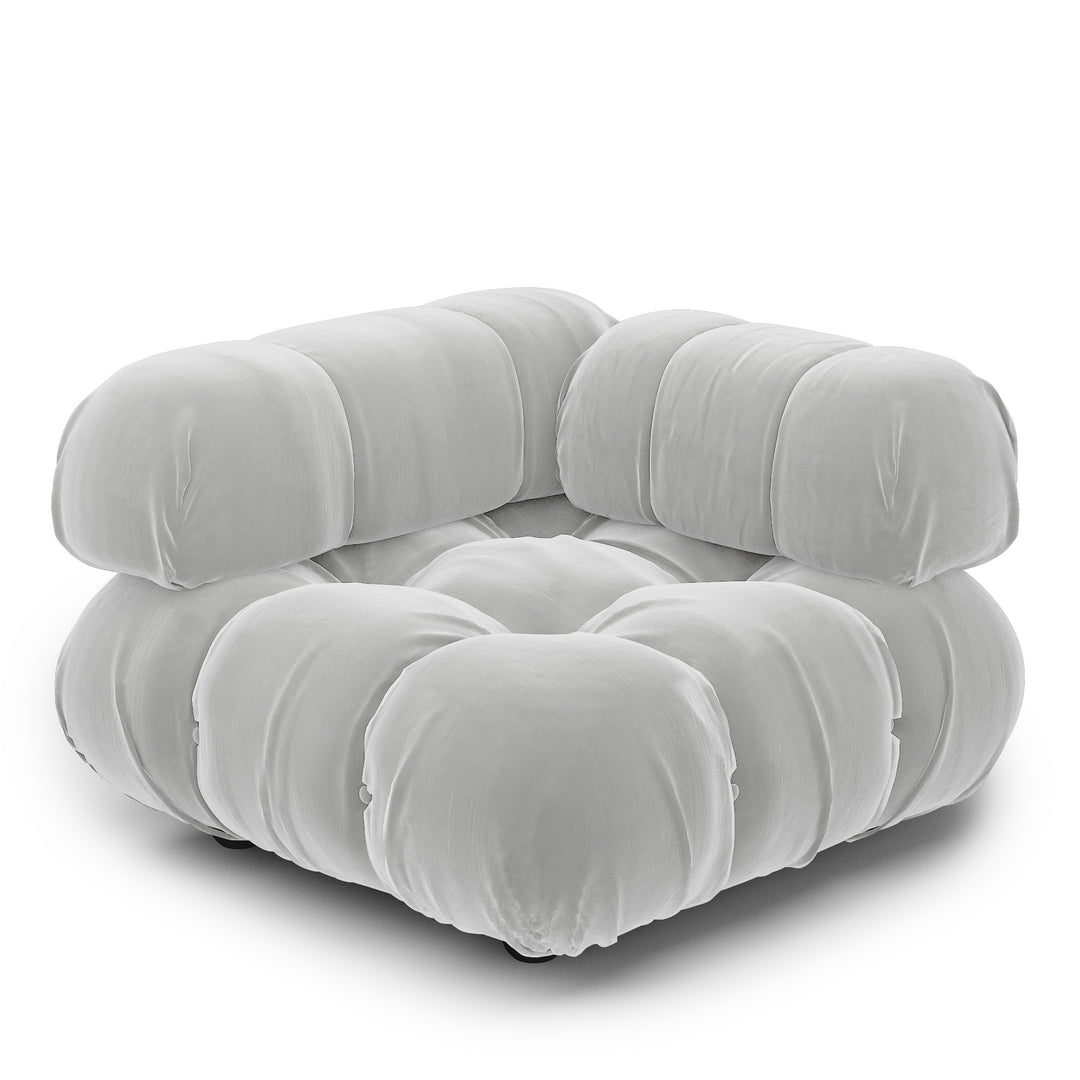 Superior Velvet Modular Single Corner Chair