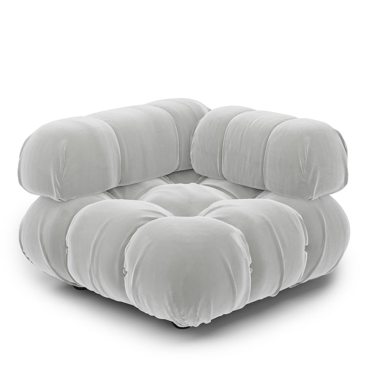 Superior Velvet Modular Single Corner Chair