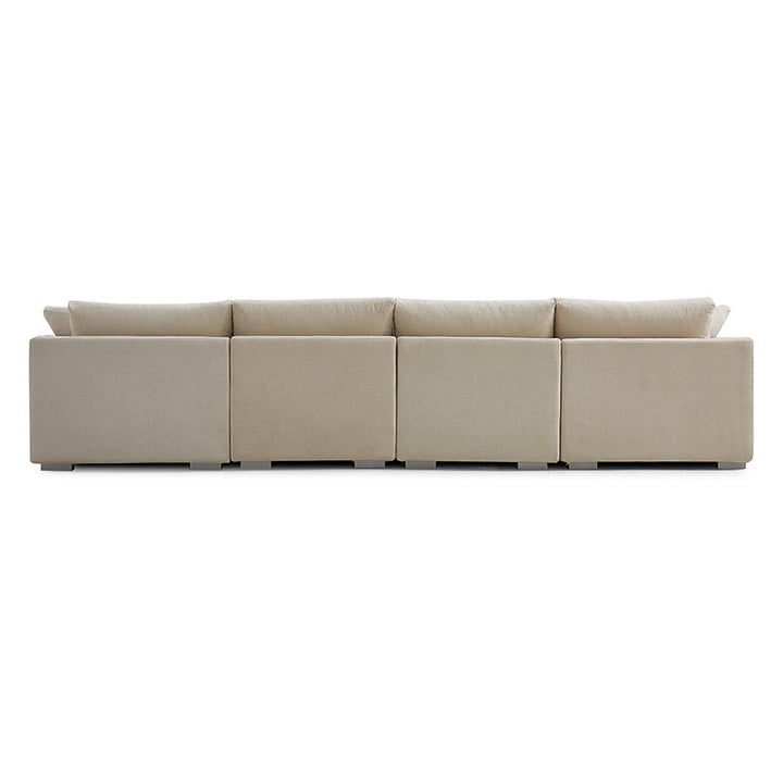 Teaka Boutique Family Set with Double Chaise Sectional