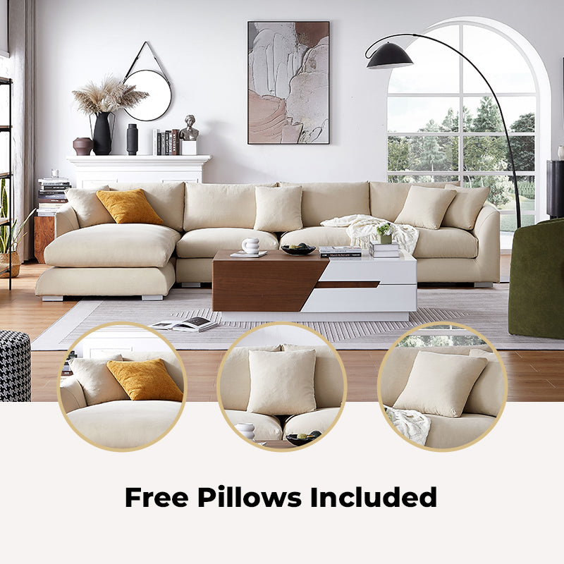 Teaka Boutique 3 Pieces Family Room Sofa Set
