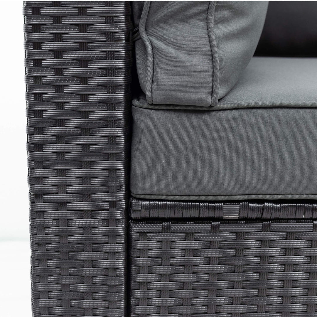 Irta Outdoor Sectional Sofa Set with Storage Box-6 Seat