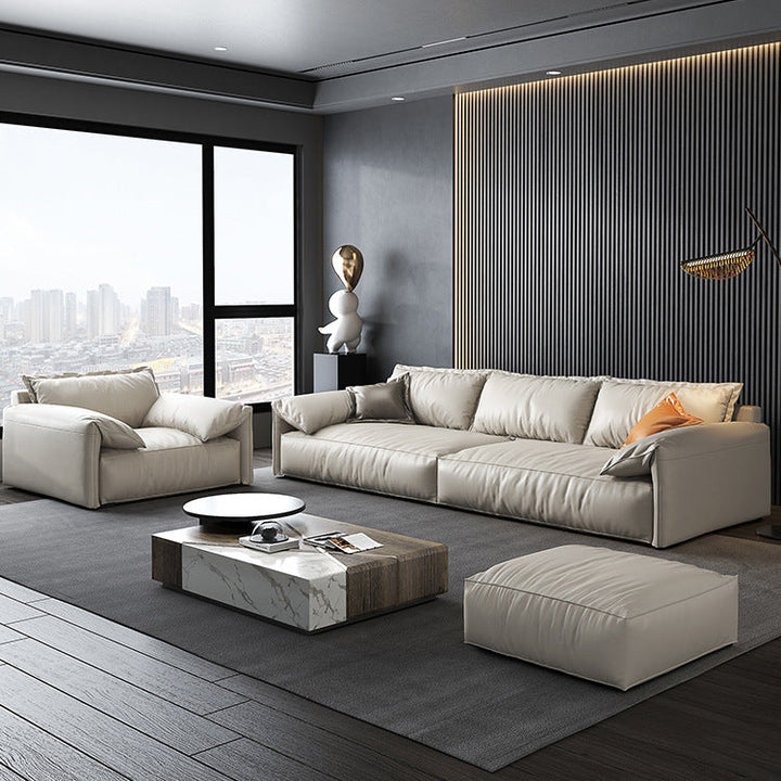 Madge Modern Technical Cloth  Sectional with Chaise