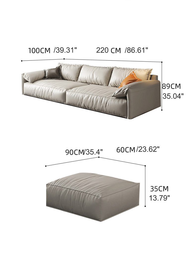 Madge Modern Technical Cloth  Sectional with Chaise