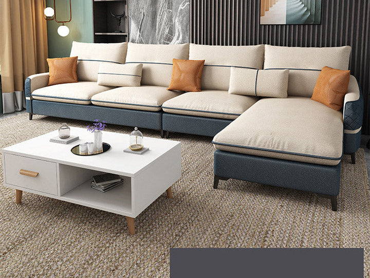 Madge Modern Luxury Chaise Sectional Sofa For Living Room